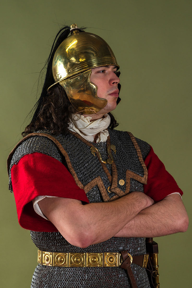 Republikański hełm Montefortino A, mosiądz, 1,3 mm