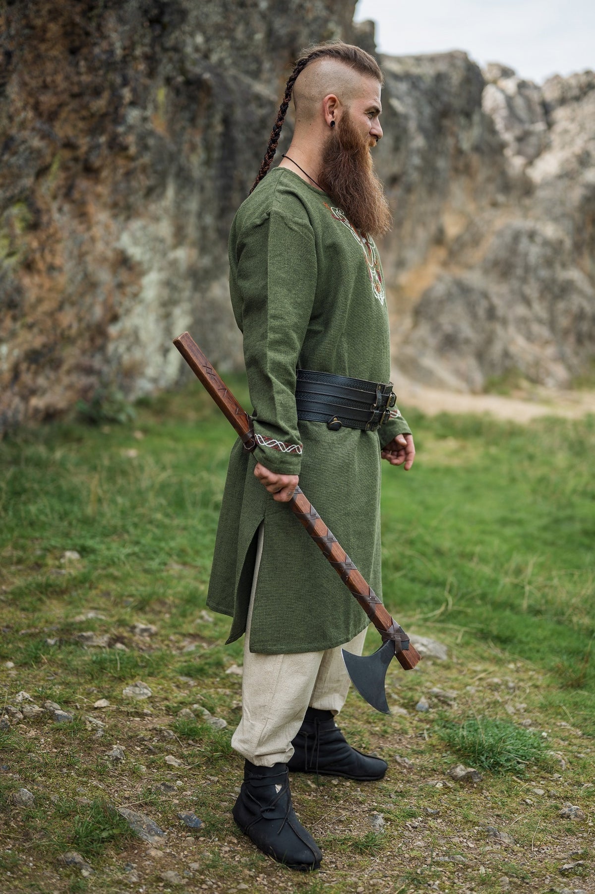 Germanic tunic Ulfhednar, green