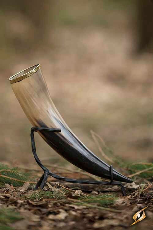 Drinking horn Alruna, dark, 500-650 ml