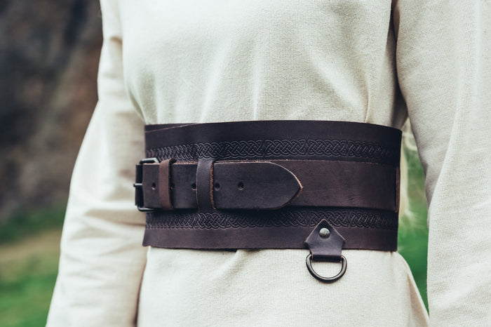 Ceinture Viking Sigrid, marron foncé