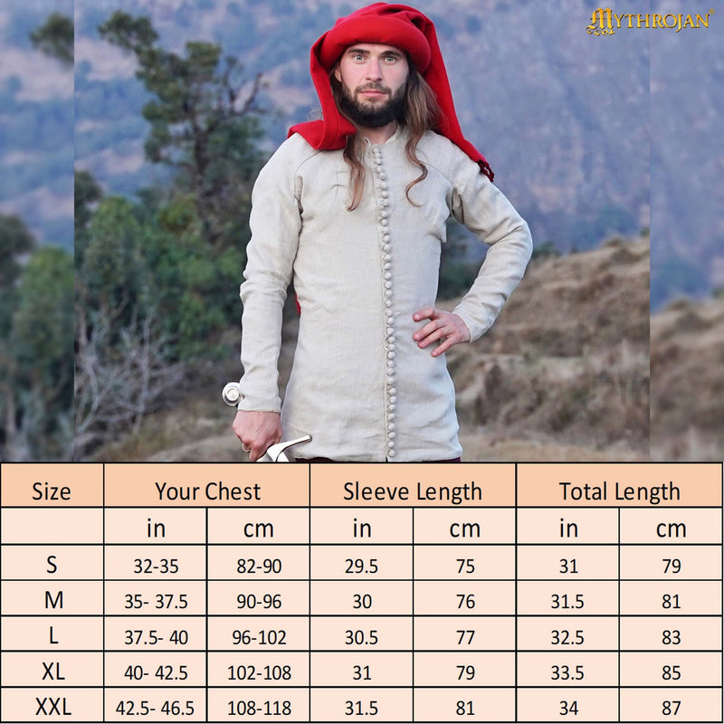 Pourpoint Charles de Blois, 14. Jahrhundert, Leinen, natur