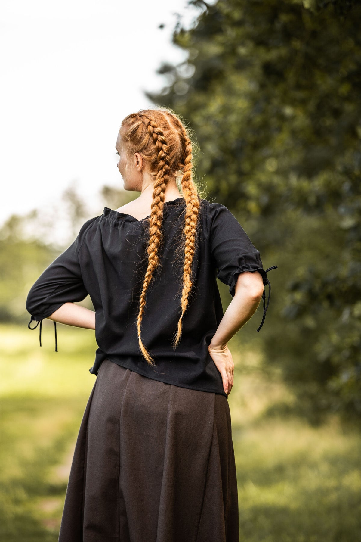 Baroque blouse Julia zwart