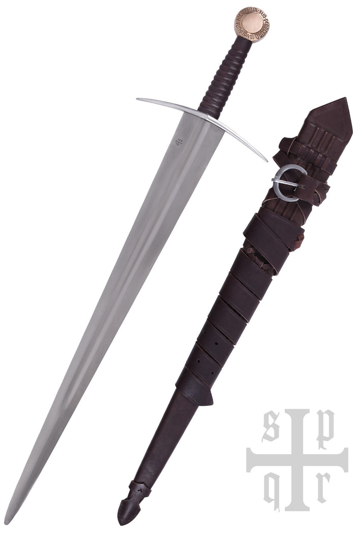 Spada medievale Oakeshott XIV, rame, smussata (battle-ready)