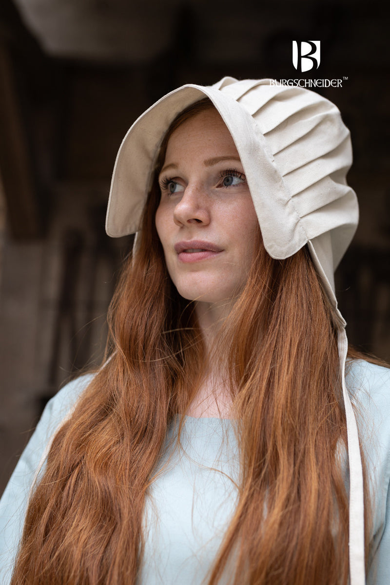 Medieval bonnet Emma, natural