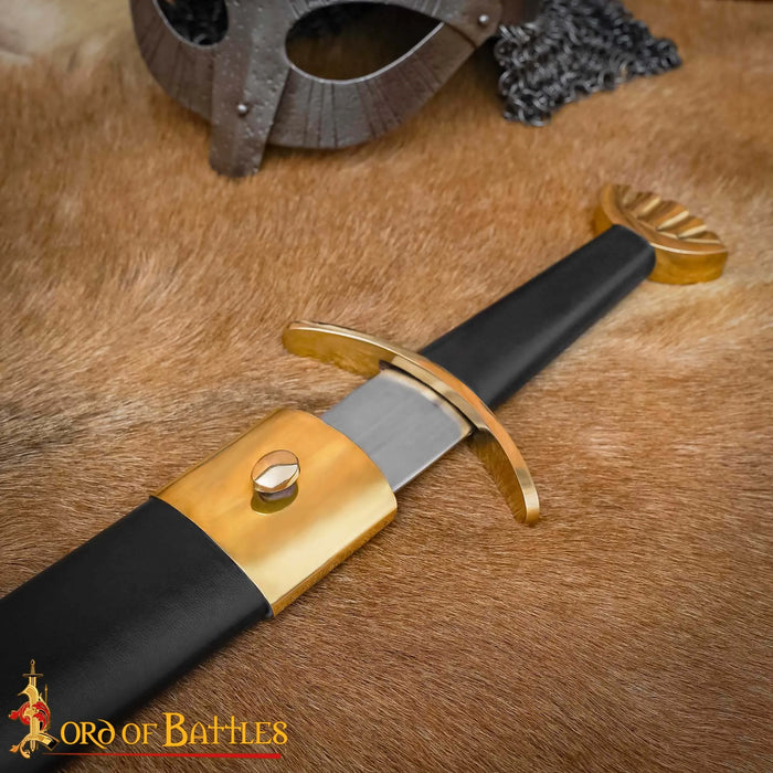 Épée viking Ubbe avec fourreau, semi-tranchante