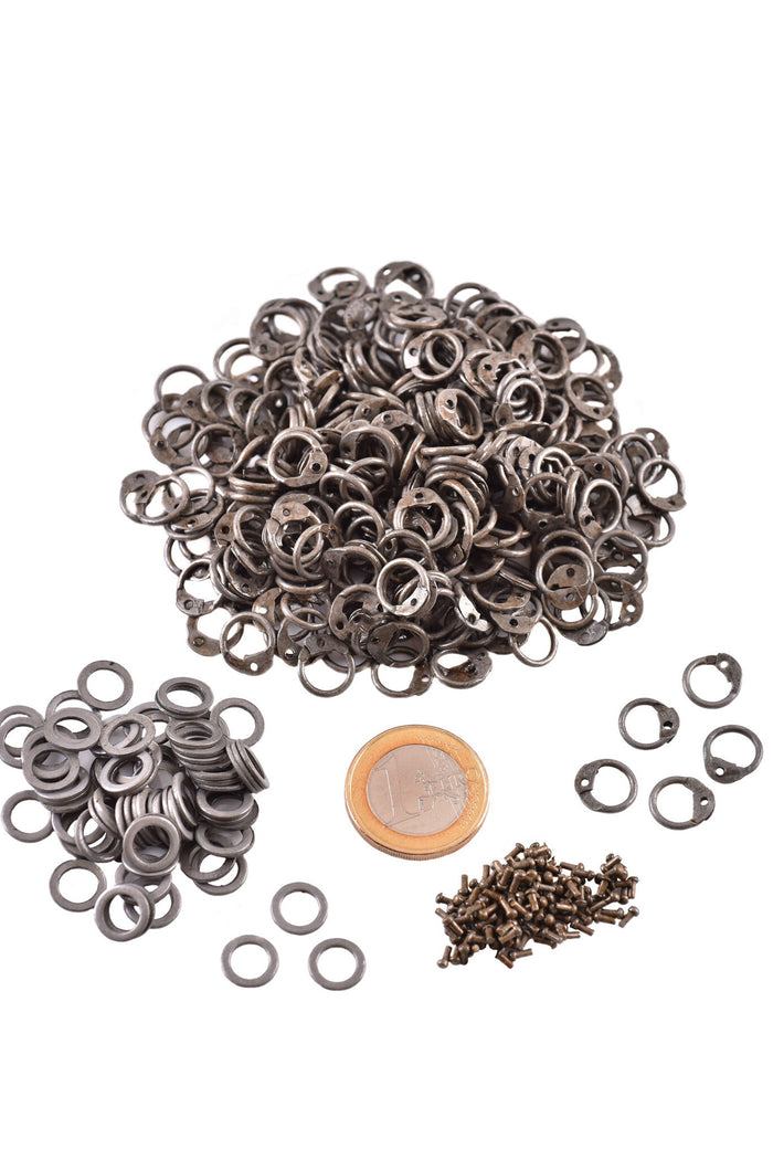 1 kg chain mail rings, mixed, 6 mm