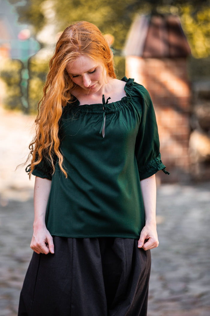 Baroque blouse Julia groen