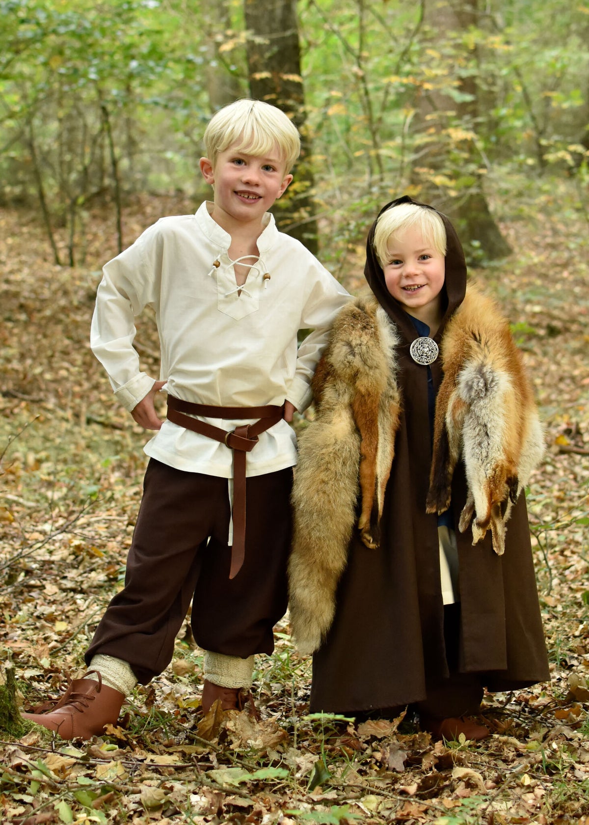 Barnmantel Arthur, brun