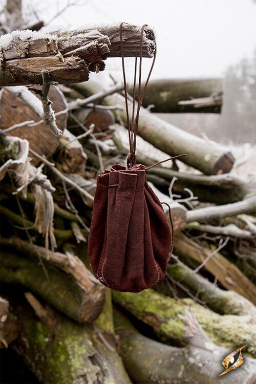 Skórzana sakiewka Michelangelo, brązowa