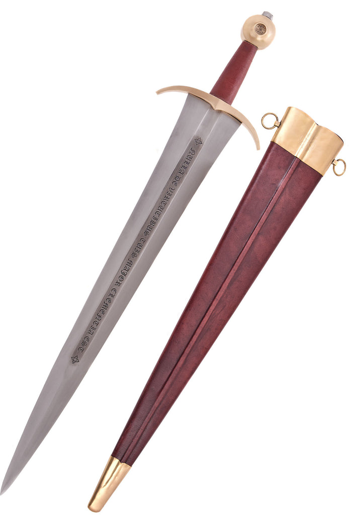 Filips IV zwaard met schede, 14e eeuw, semi-scherp