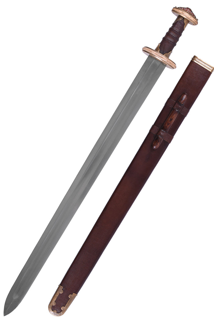 Sutton Hoo sword with enamel, semi-sharp