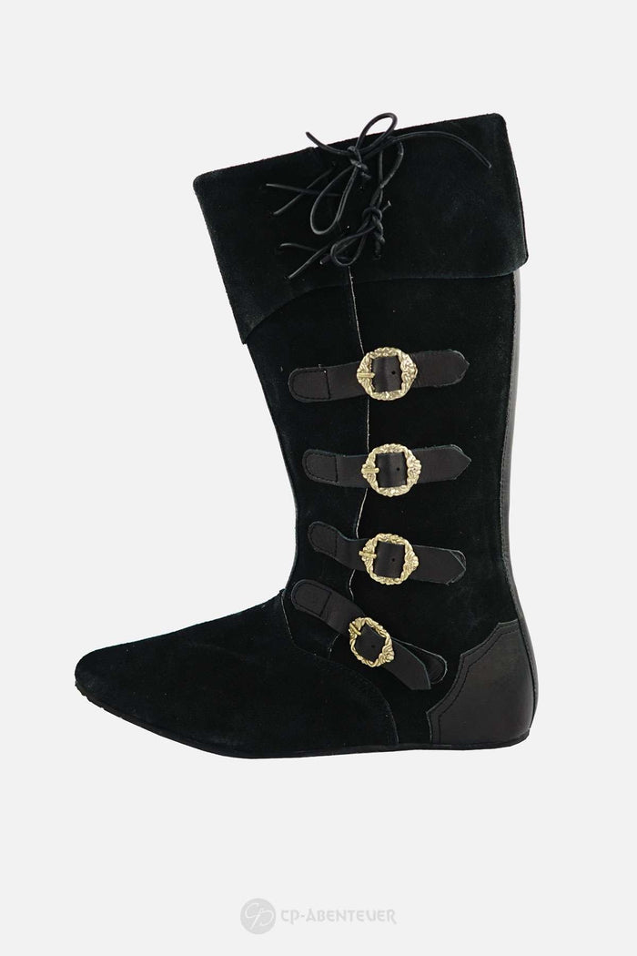 Piraten laarzen, zwart