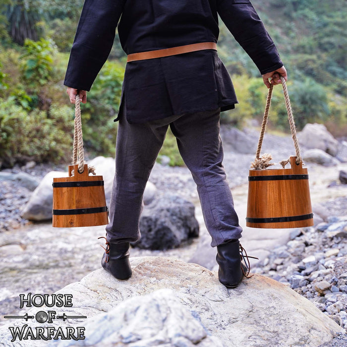 Seau en bois médiéval