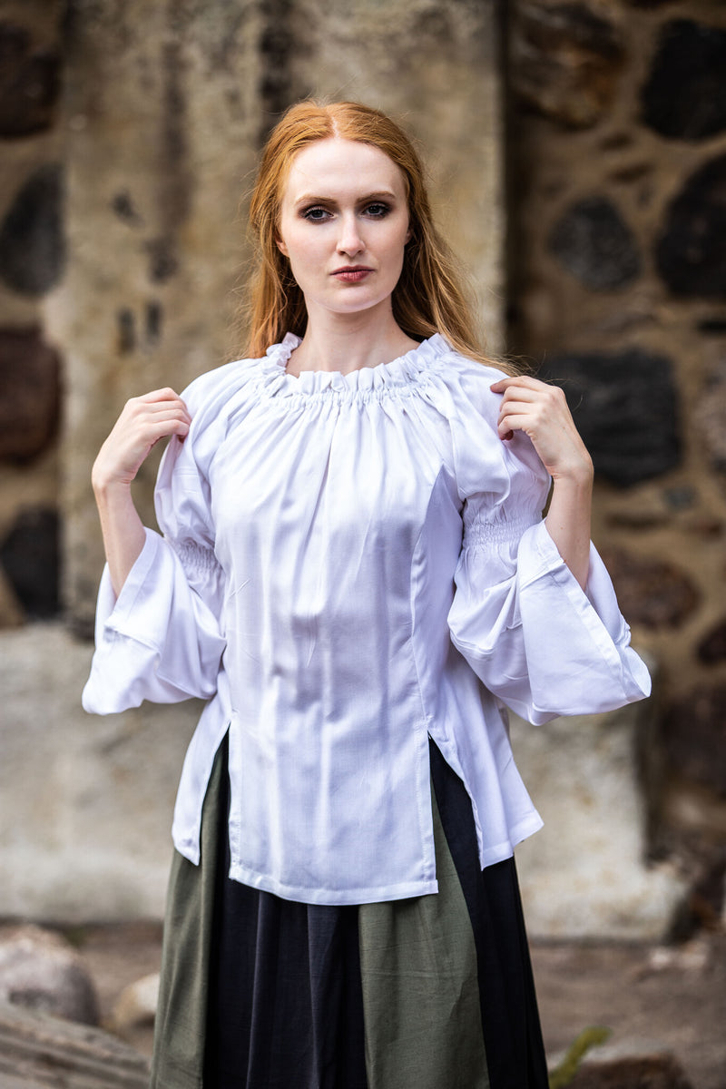 Renaissance Bluse, weiß