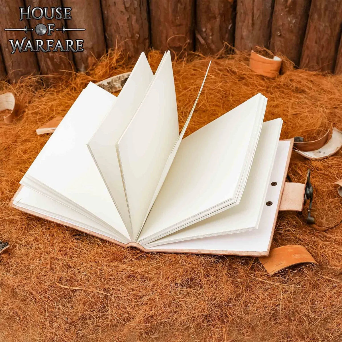 Leather book Pentagram with lock