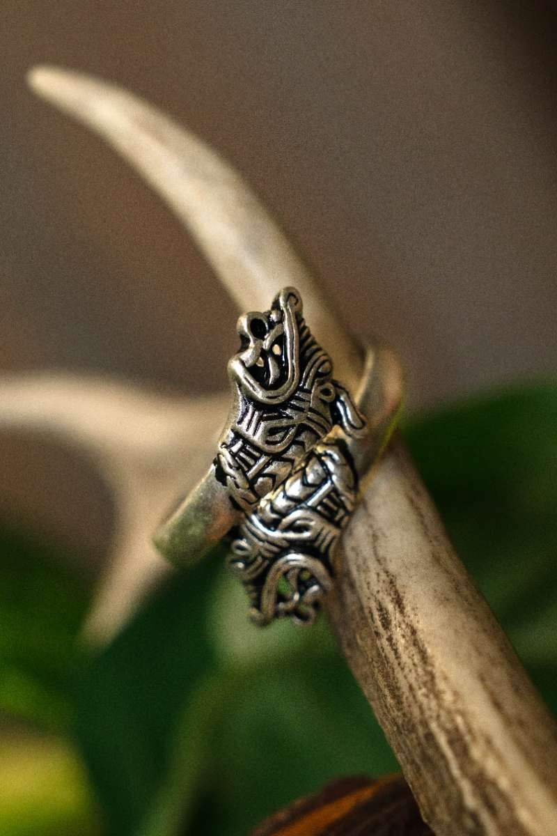 Viking ring Haithabu, silvered bronze