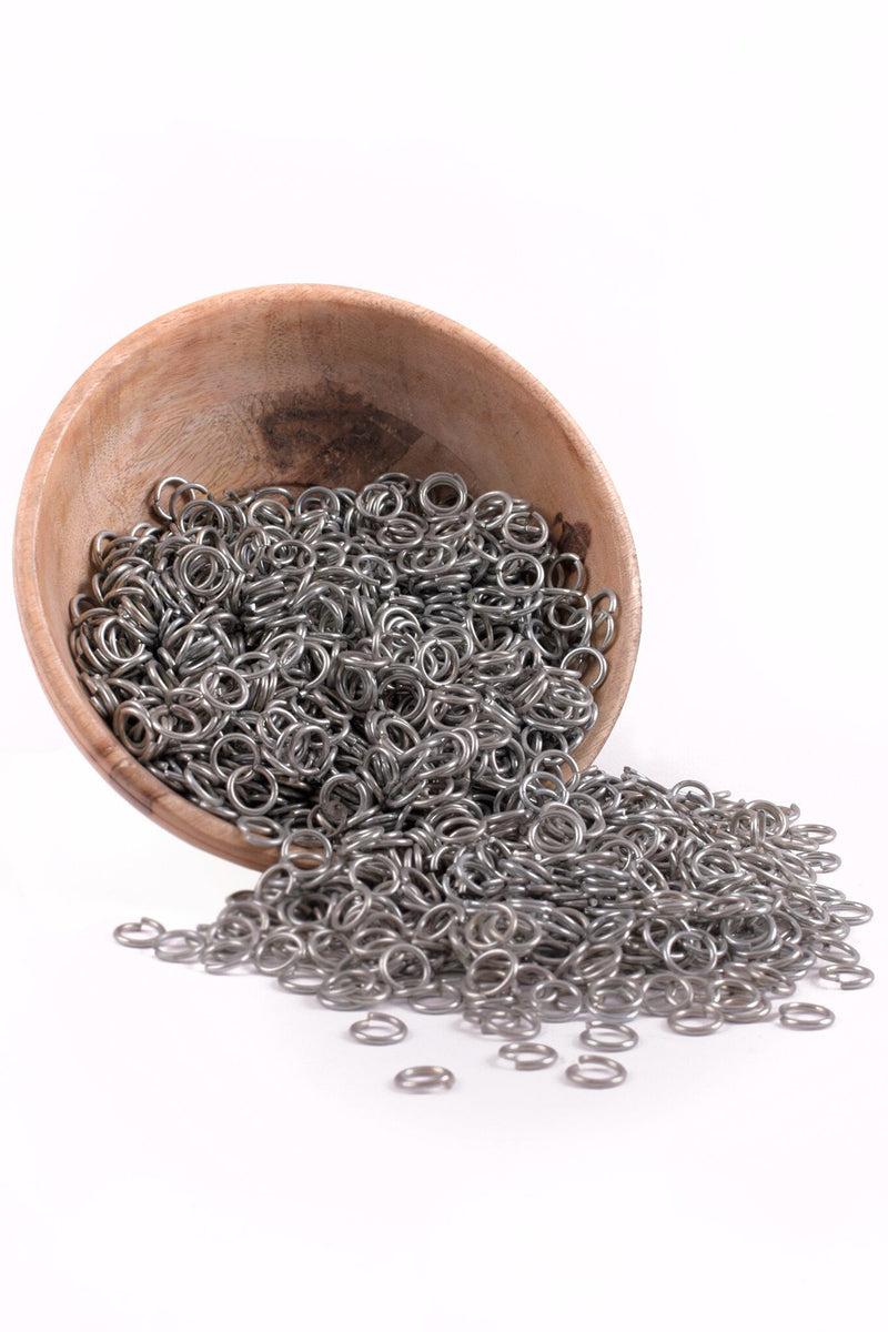 3 kg galvanized chainmail rings, 9 mm