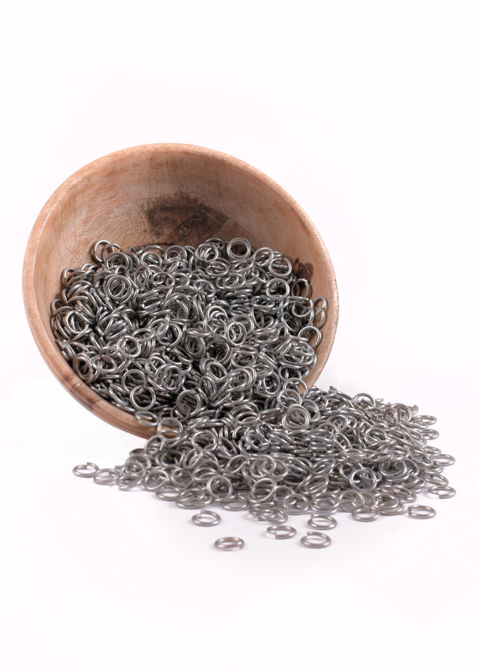 3 kg galvaniserede ringe til ringbrynje, 9 mm