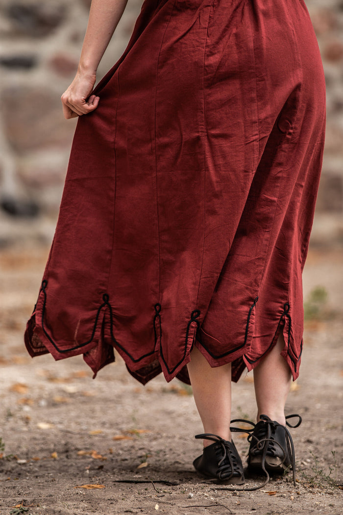 Renaissance skirt, red