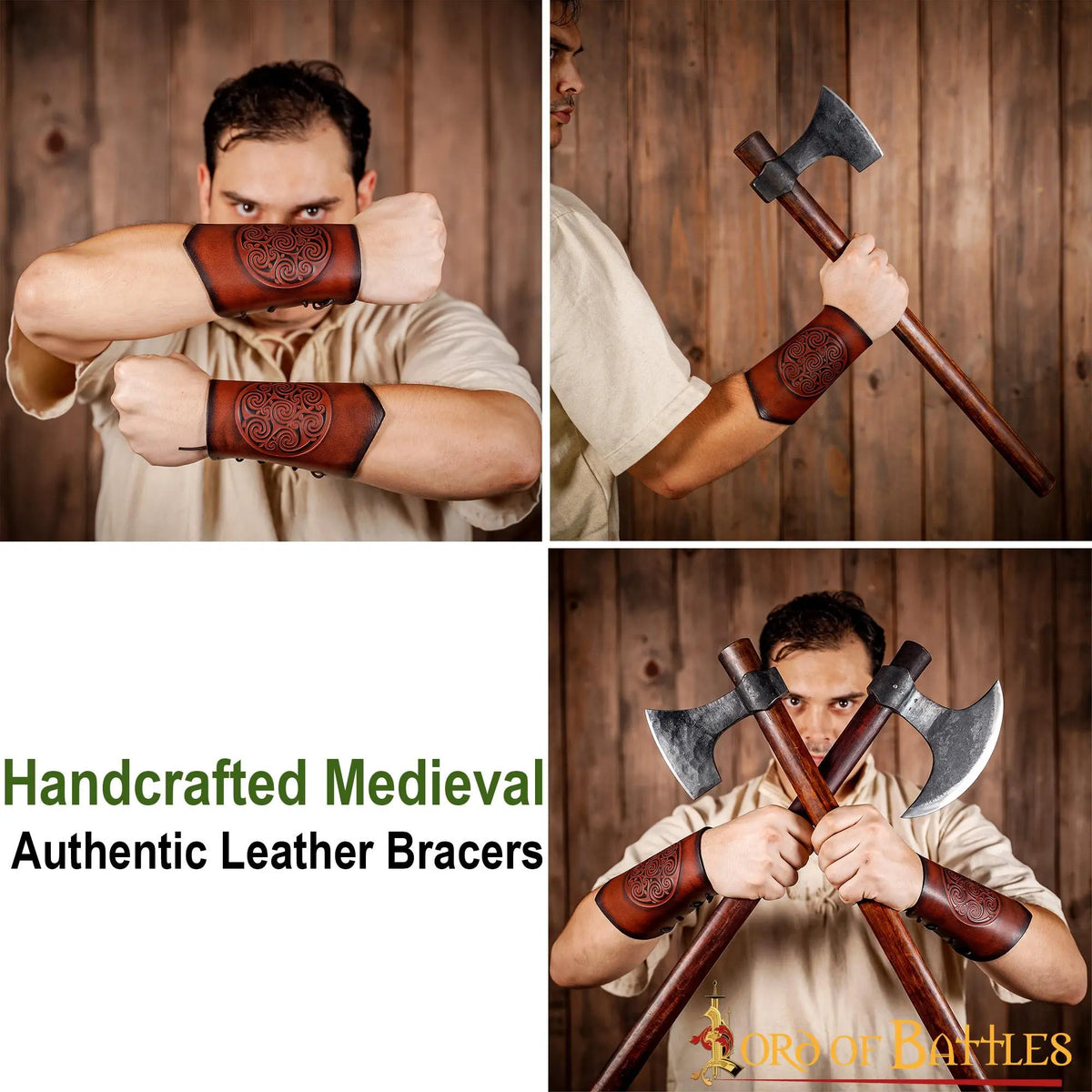 Leren bracers Ingalvur