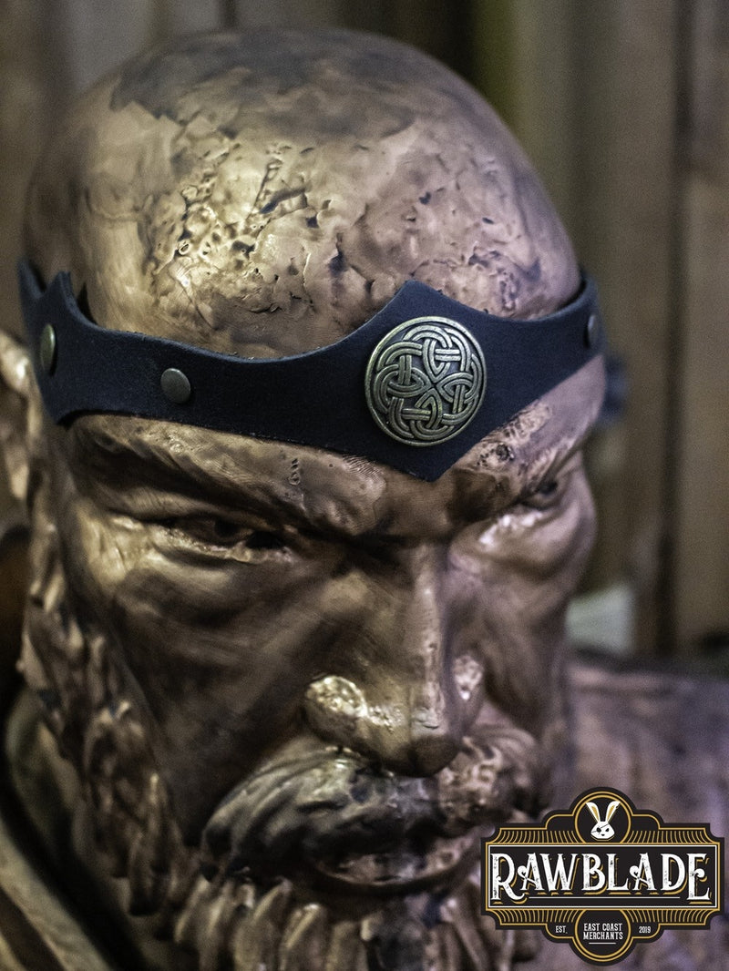 Opaska na głowę Illunion – czarna, skóra