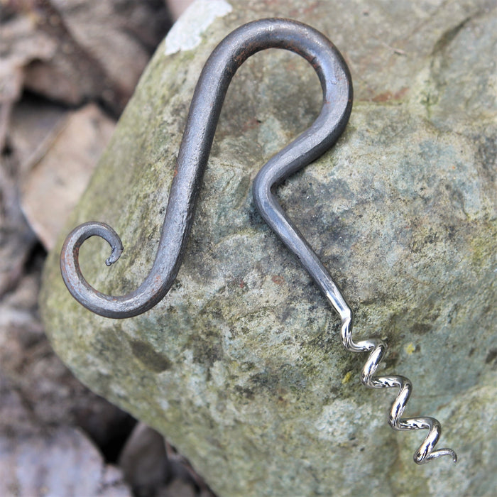 Handgesmede ijzeren kurkentrekker