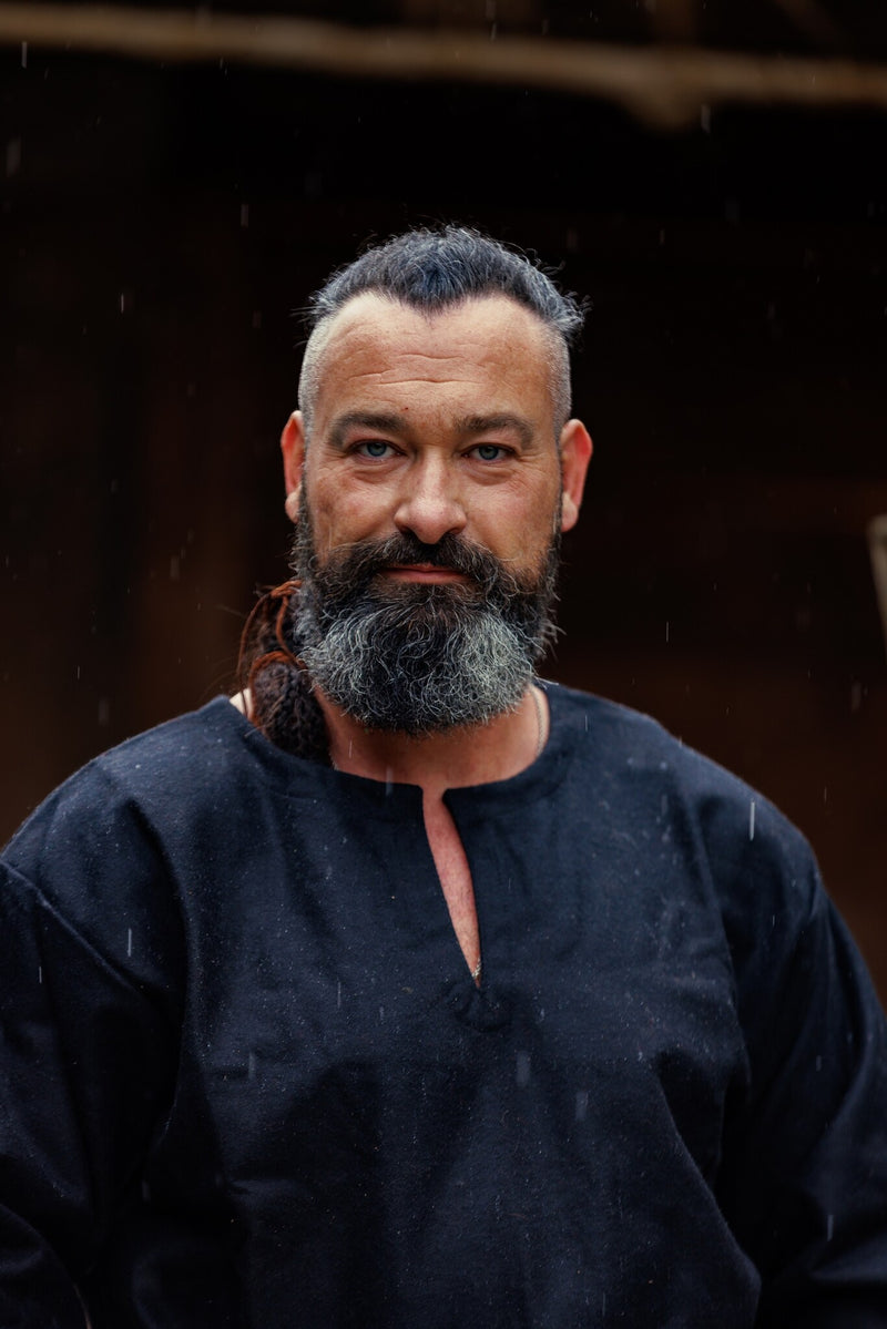 Tunika Folcart, sort, uldblanding