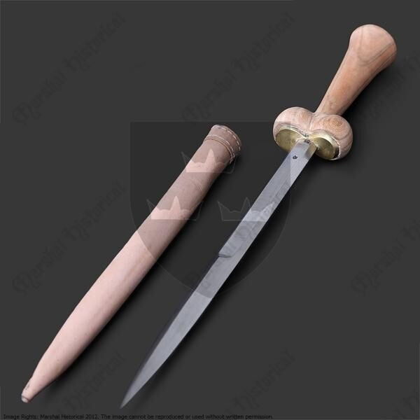 15th century thin bollock dagger, semi-sharp