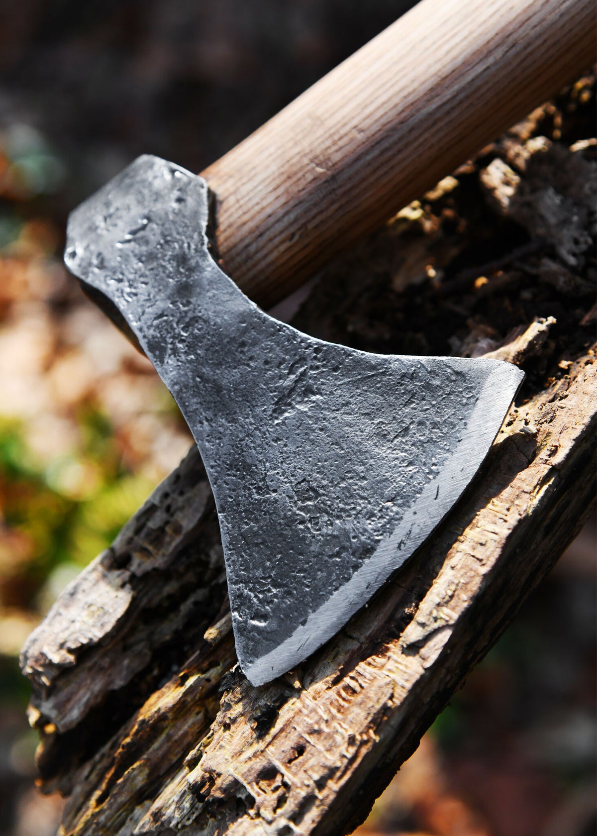 Vikingayxa, handsmitt stål, typ G, halvscharp