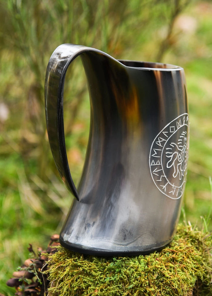 Horn dryckesmugg Sleipnir, 650 till 1000 ml