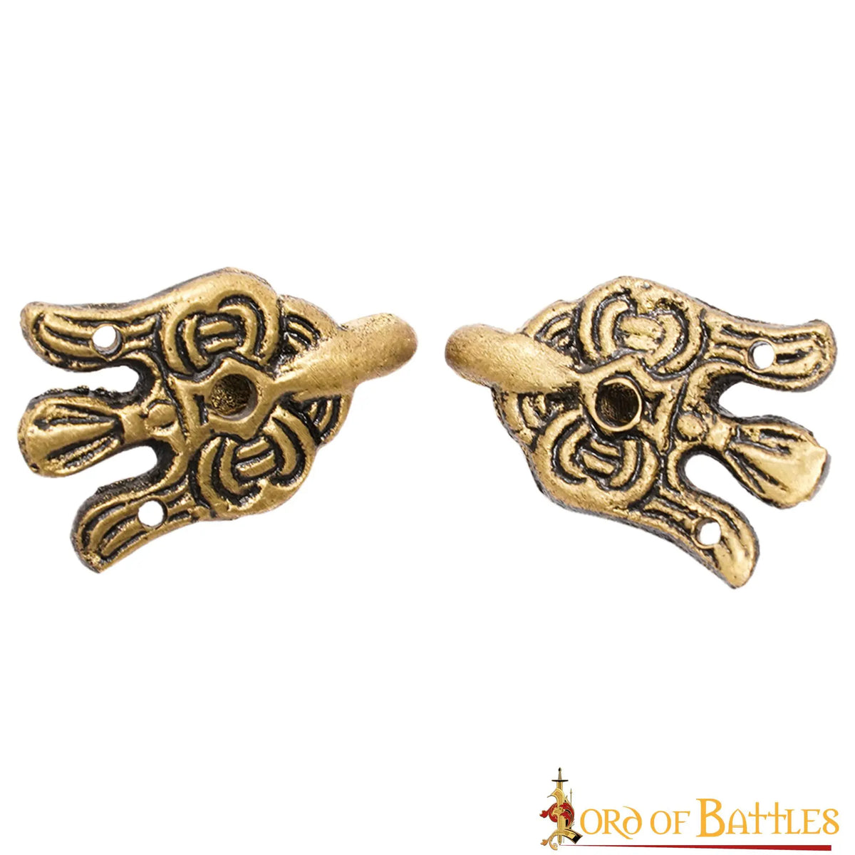 Haczyki do owijaczy na nogi Birka, mosiądz