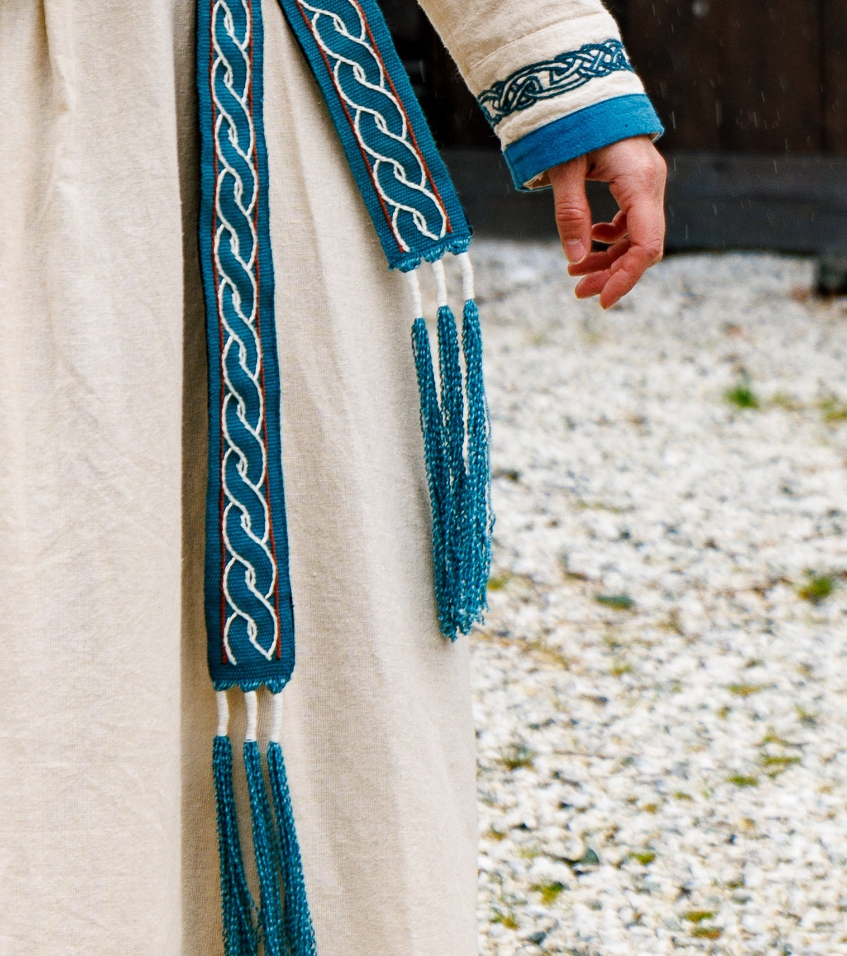 Viking riem Elina, blauw, 235 cm