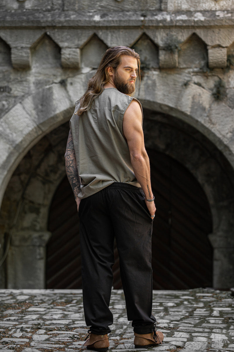 Camicia pirata Jean, color canapa