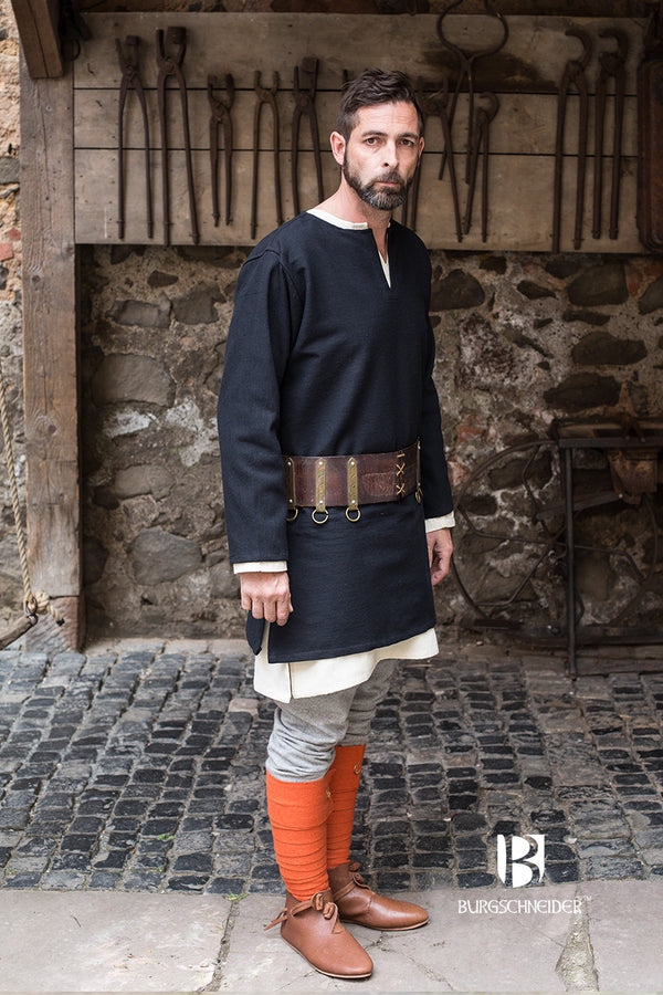 Túnica viking Erik, preta