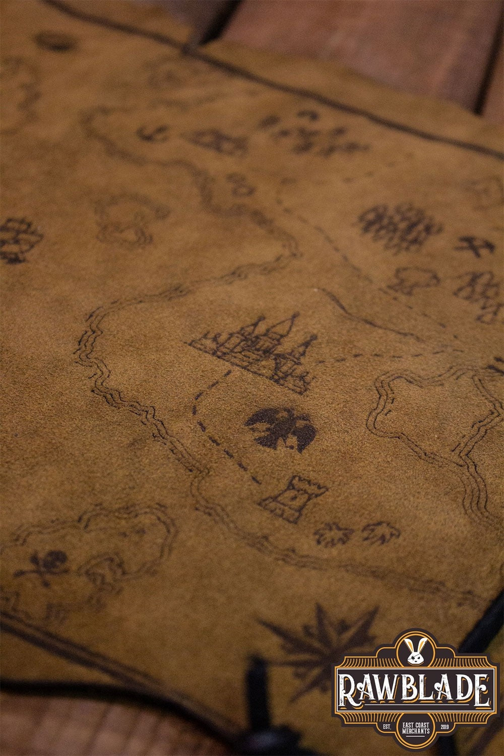 Explorer Karte aus Spaltleder