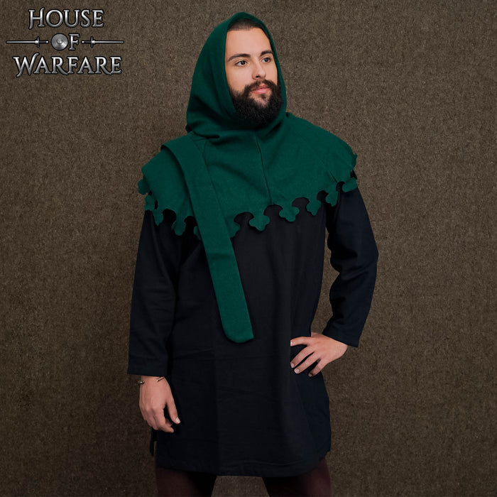 Laatmiddeleeuwse lierepijp, wol, groen