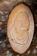 Silberne Kettengliederkette 46 cm, Holz