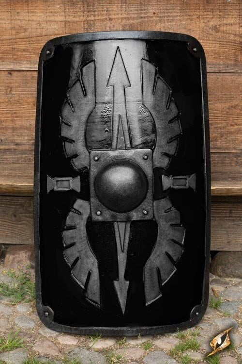LARP Roman scutum, black