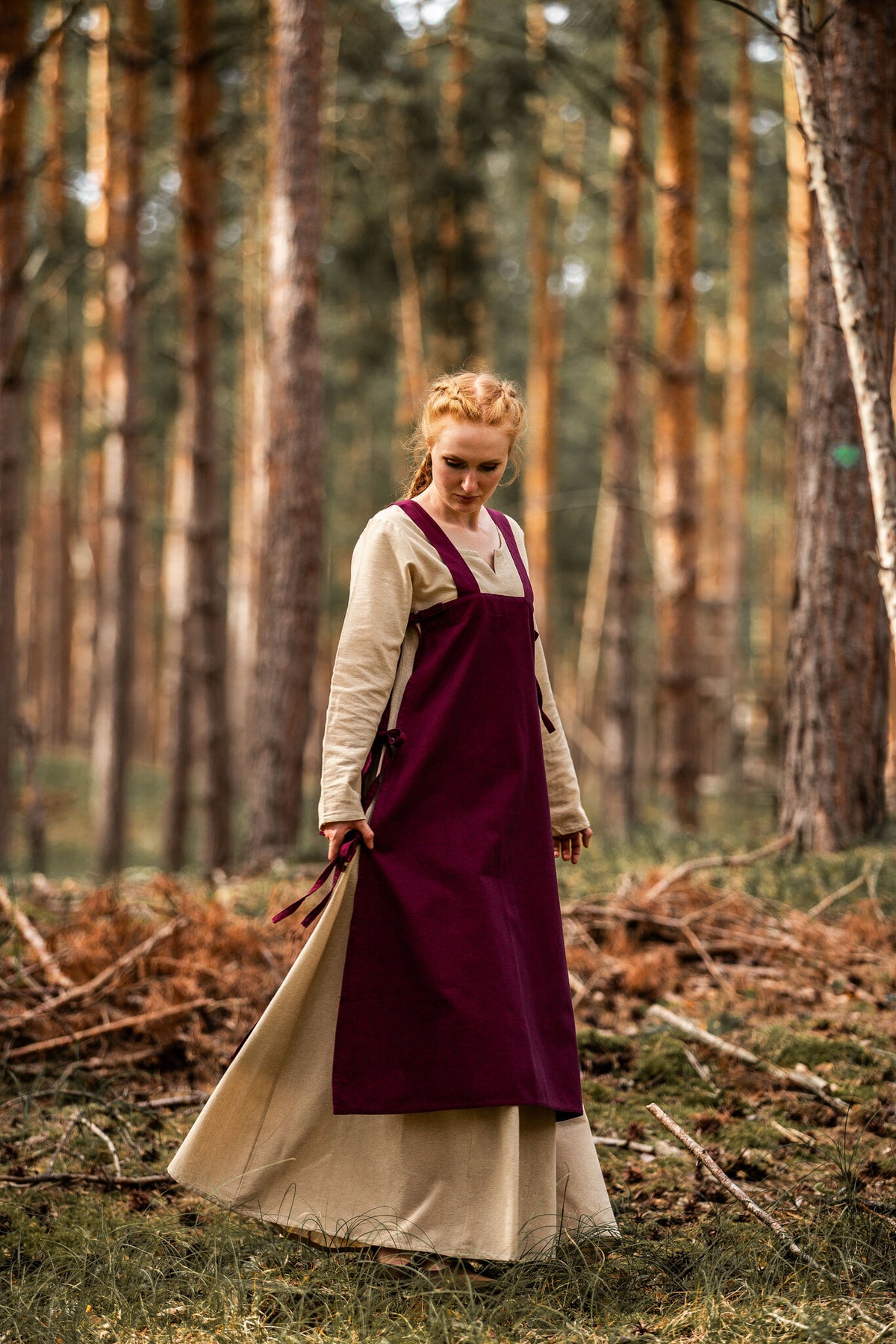 Viking dress Lina, natural
