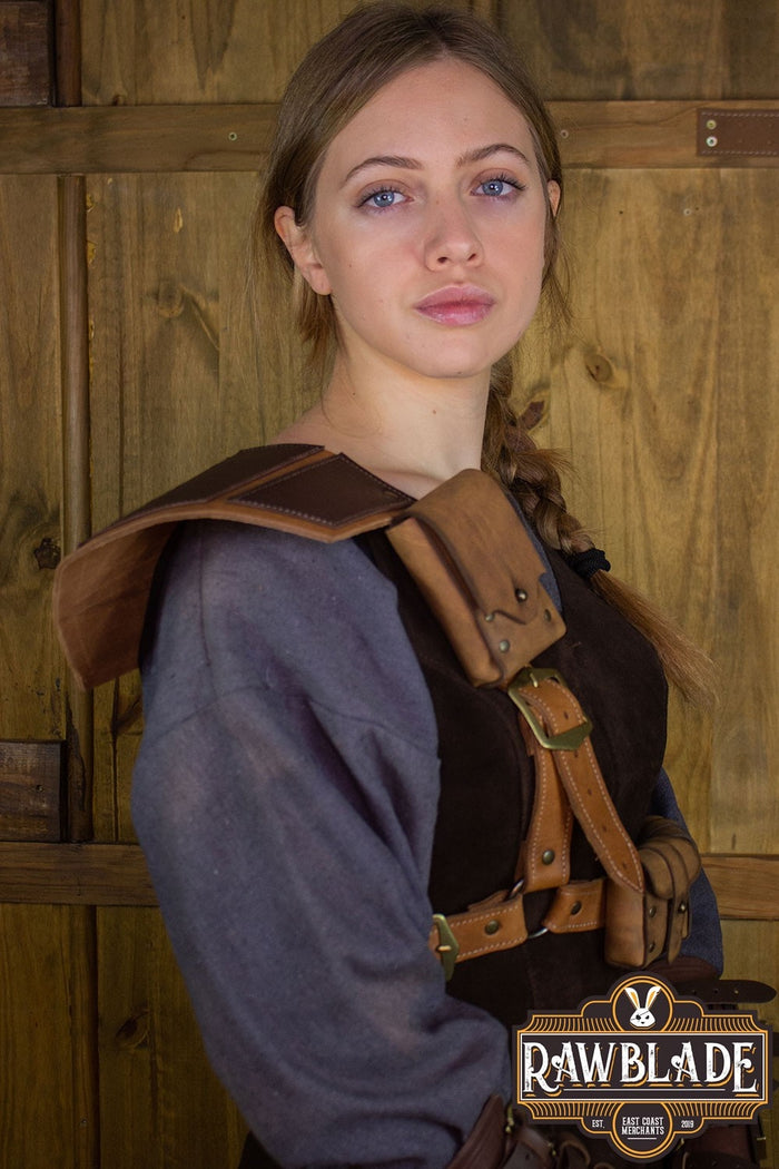 Zbroja Rogue z kieszeniami – brązowa