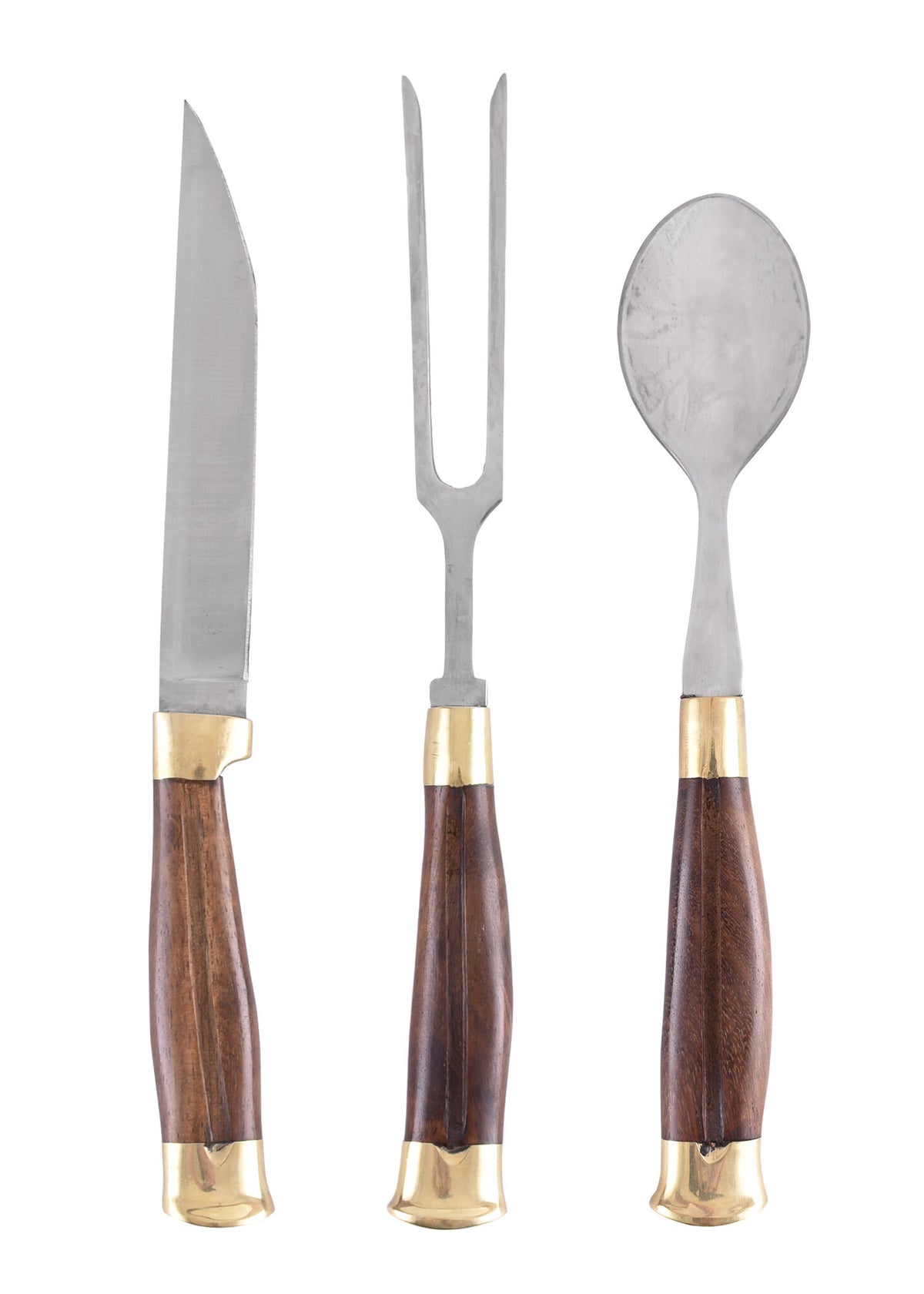 Holz Besteckset mit Hülle, Edelstahl