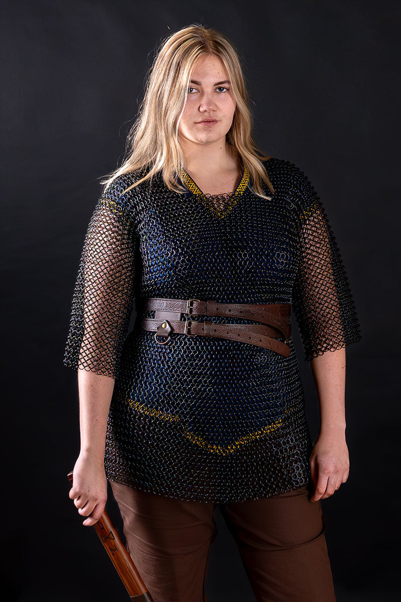 Haubergeon, czarny, nienitowany, 8 mm