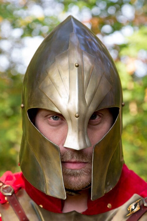 Helmet Illumine, brass color, 1-1.2 mm