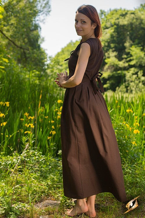 Medieval kirtle Elaine, brown