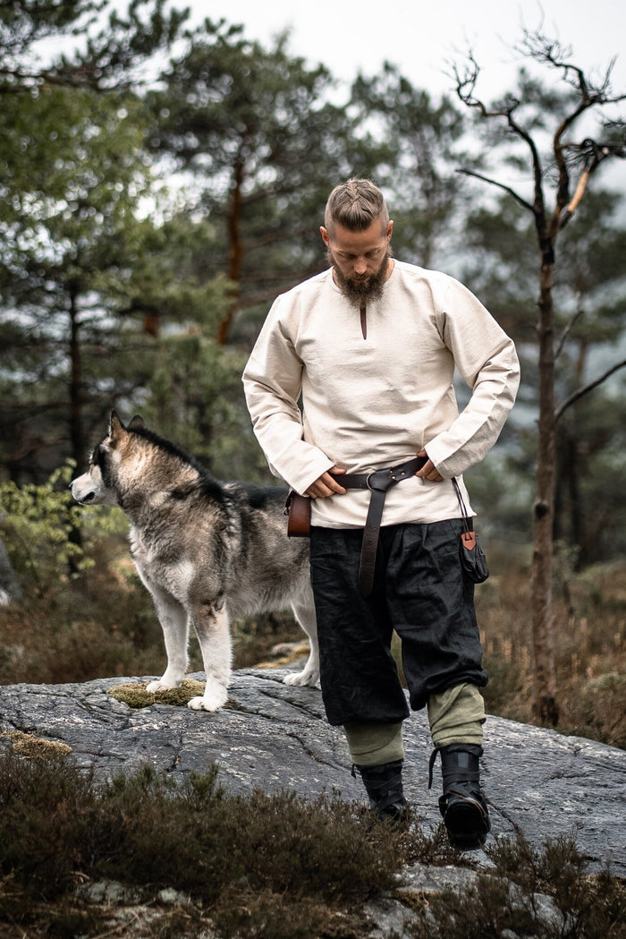 Tunika wikińska Hans, naturalna 