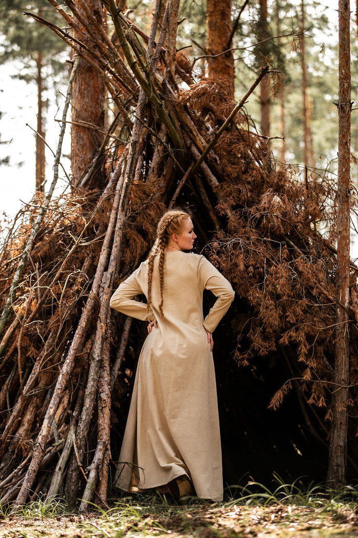Viking dress Lina, natural