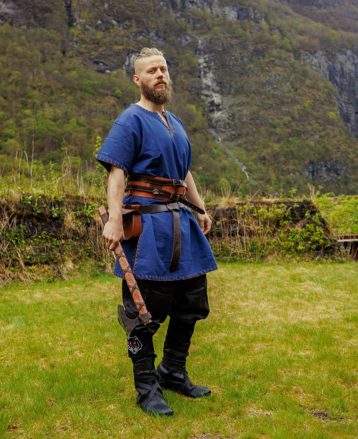Korte Vikingtuniek Theobald, blauw