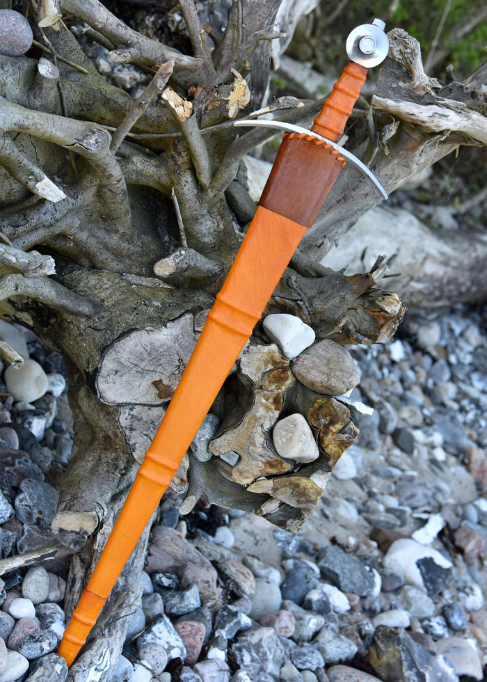 Espada medieval Comte de Nieuwerkerke, siglo XIV, semi-afilada