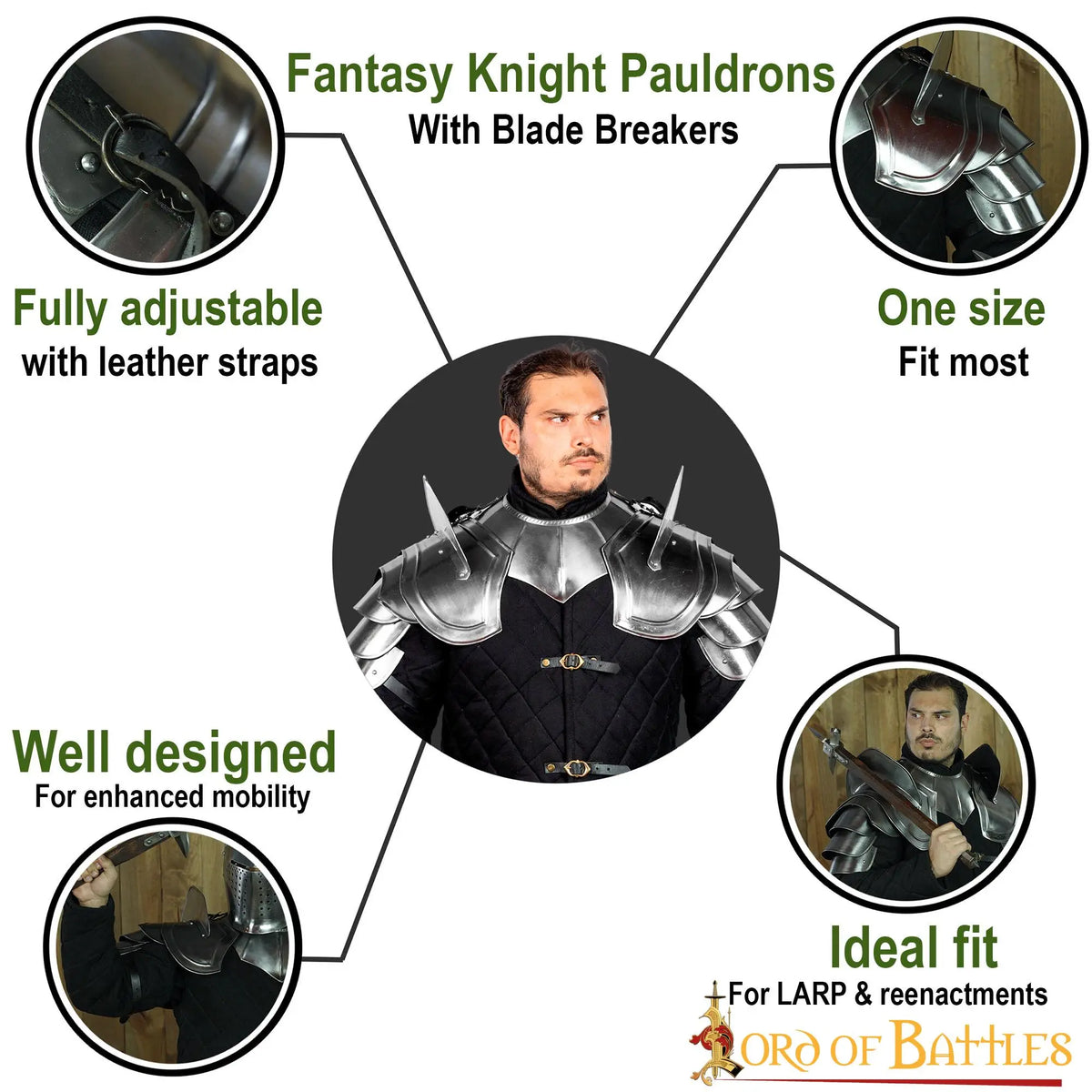 Paladin Pauldronai, 1.2 mm