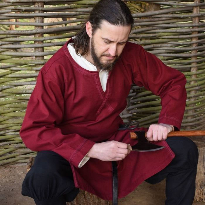 Germanic Thorsberg tunic Harald, bordeaux red